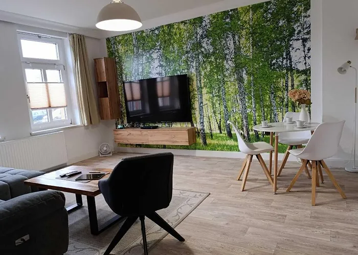 Apartment Harzbrise - Mit Sauna, Smarthome, Wallbox Ballenstedt