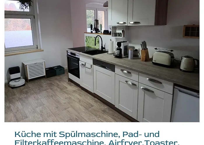 Apartment Harzbrise - Mit Sauna, Smarthome, Wallbox Ballenstedt